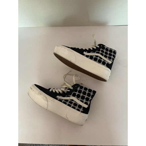 Vans Unisex Denim Sk8-Hi Tapered Stackform Sneakers, M6.5, W8.0 - Picture 4 of 9